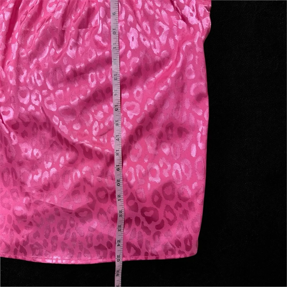 Pink Adora Leopard Print Silky Top - Picture 3 of 6